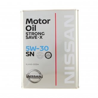 МАСЛО МОТОРНОЕ STRONG SAVE-X 5W-30 SN, 4Л NISSAN KLAN505304 (фото 1)