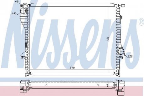 Радiатор NISSENS 60638 (фото 1)