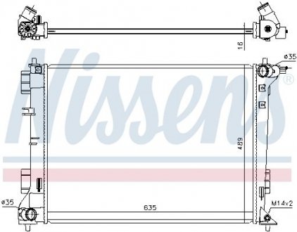 Радiатор NISSENS 606603 (фото 1)