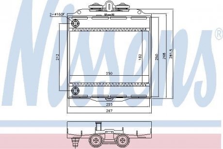 Радиатор охолоджування NISSENS 60873