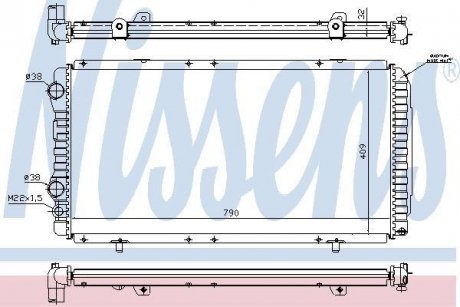 Радiатор NISSENS 61390A (фото 1)