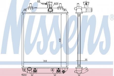 Радиатор охолоджування NISSENS 617548 (фото 1)