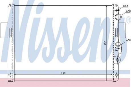 Радиатор охолоджування NISSENS 61972 (фото 1)