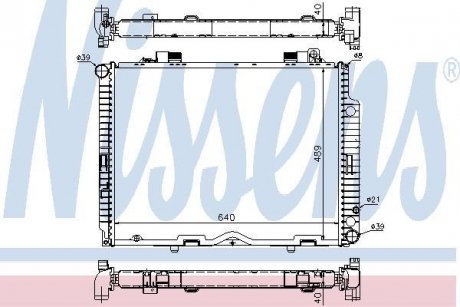 Радиатор охолоджування NISSENS 62611A (фото 1)