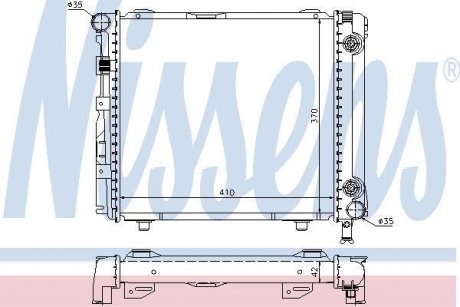 Радиатор охолоджування NISSENS 62650 (фото 1)