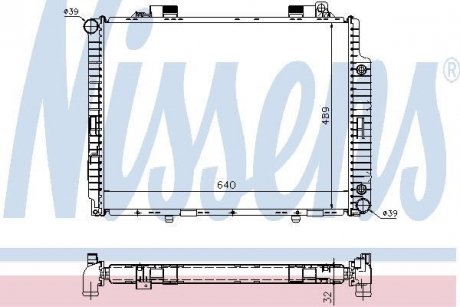 Радиатор охолоджування NISSENS 62665A (фото 1)