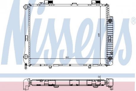 Радиатор охолоджування NISSENS 62666A (фото 1)