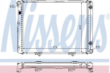 Радиатор охолоджування NISSENS 62721A (фото 1)