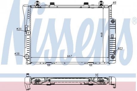 Радиатор охолоджування NISSENS 62746A (фото 1)