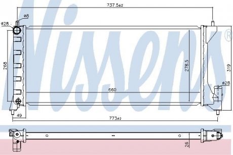 Радiатор NISSENS 630749