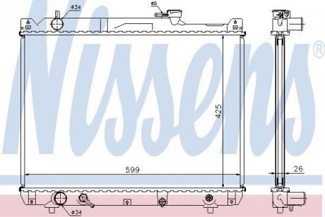 Радiатор NISSENS 64194A (фото 1)