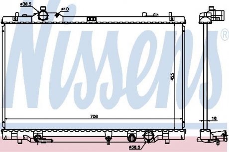 Радиатор охолоджування NISSENS 646819 (фото 1)