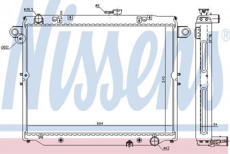 Радиатор охолоджування NISSENS 64881 (фото 1)