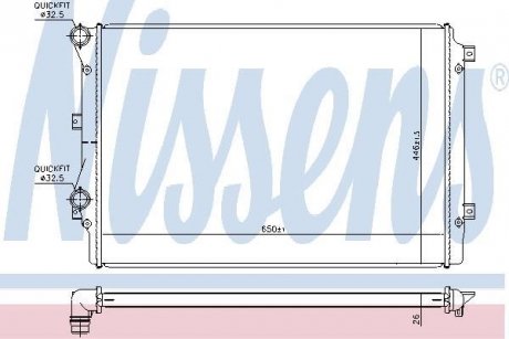 Радiатор NISSENS 65339 (фото 1)