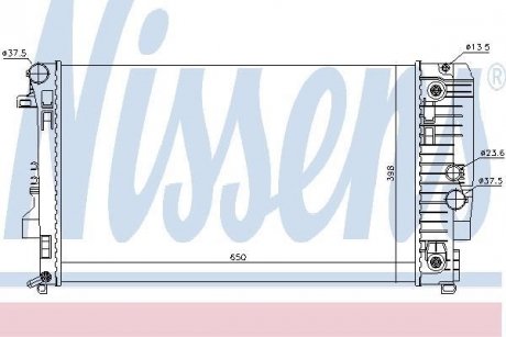 Радіатор охолодження MERCEDES Vito (W639) 03-(вир-во) NISSENS 67174 (фото 1)