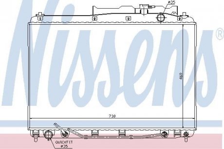 Радiатор NISSENS 67528 (фото 1)