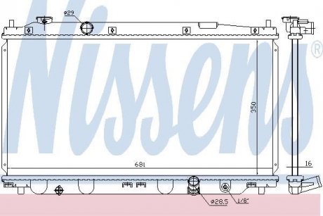 Радiатор NISSENS 68150 (фото 1)