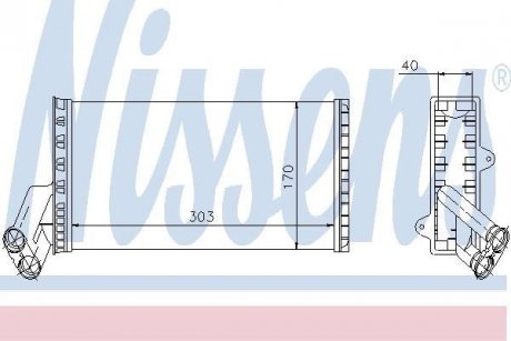 Радиатор печки CITROEN; FIAT; LANCIA; PEUGEOT (пр-во) NISSENS 71149 (фото 1)