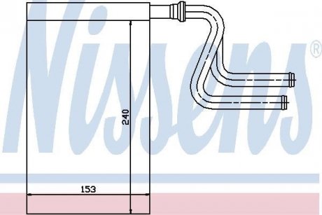 Радиатор печки FORD MONDEO I (FD) (92-) (пр-во) NISSENS 71745 (фото 1)