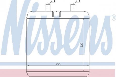 Радіатор обігрівача IVECO DAILY (99-) (вир-во) NISSENS 71810 (фото 1)