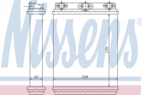 Радиатор отопителя MERCEDES E-CLASS W 124 (пр-во) NISSENS 72016 (фото 1)