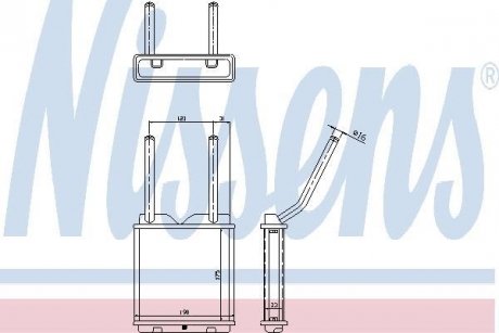 Радиатор печки OPEL ASTRA F (91-) (пр-во) NISSENS 726531 (фото 1)