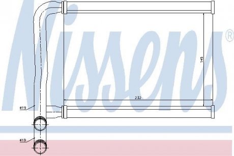 Радіатор обігрівача HYUNDAI ACCENT (MC) (05-) (вир-во) NISSENS 77631 (фото 1)