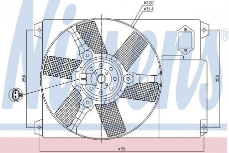 Вентилятор NISSENS 85020 (фото 1)