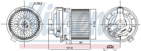 Вентилятор салона NISSENS 87508 (фото 1)