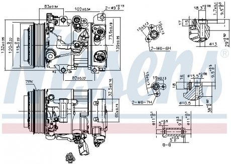 Компрессор кондиціонера NISSENS 890156 (фото 1)