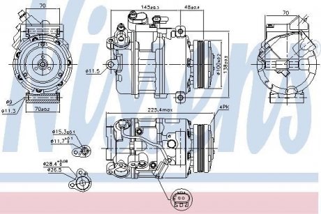 Компрессор кондиционера First Fit NISSENS 89116 (фото 1)