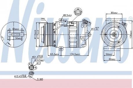 Компрессор кондиционера First Fit NISSENS 89313 (фото 1)