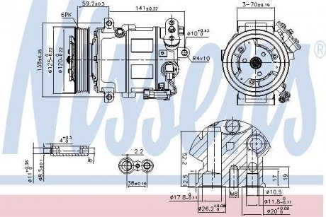 Компресор кондиционера First Fit NISSENS 89497 (фото 1)