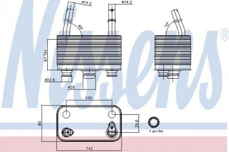 Масляний радіатор NISSENS 90678 (фото 1)