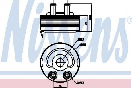 Радиатор масляний NISSENS 90719 (фото 1)