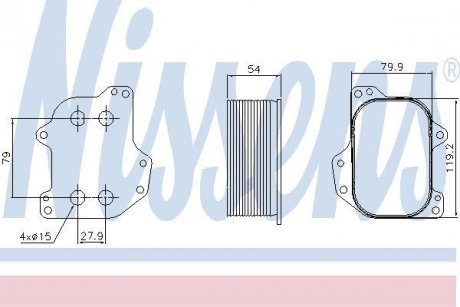 Радиатор масляный VAG(пр-во) NISSENS 90745 (фото 1)