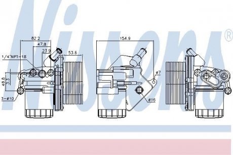 Радиатор масляний CITROEN JUMPER (250) (06-) 2.2 HDi (вир-во) NISSENS 90893 (фото 1)