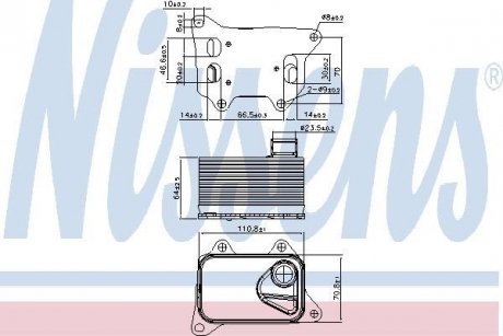 Радиатор масляный VAG (пр-во) NISSENS 90914 (фото 1)