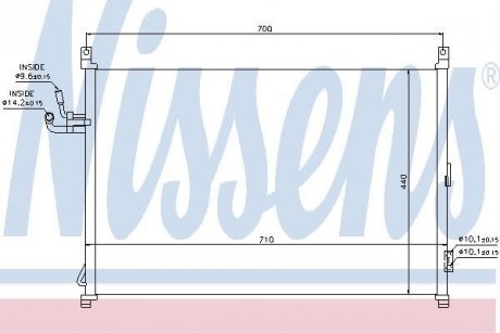 Конденсер кондиціонера NISSENS 940014 (фото 1)