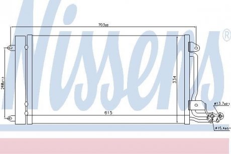 Радиатор кондиционера First Fit NISSENS 940093 (фото 1)