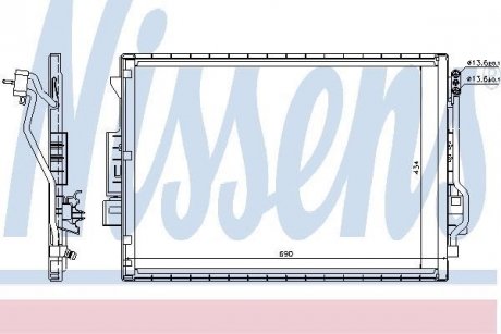 Конденсор кондиционера MERCEDES S-CLASS W 221 (05-) (пр-во) NISSENS 940137 (фото 1)