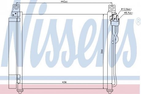 Радiатор кондицiонера NISSENS 940172 (фото 1)
