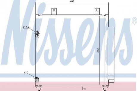 Радiатор кондицiонера NISSENS 940447 (фото 1)