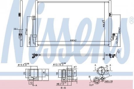 Конденсатор кондиціонера NISSAN TEANA J32R (09-) 2.5/3.5i (вир-во) NISSENS 940556 (фото 1)