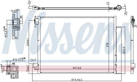 Радiатор кондицiонера NISSENS 940593
