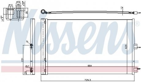 Радiатор кондицiонера NISSENS 940660 (фото 1)