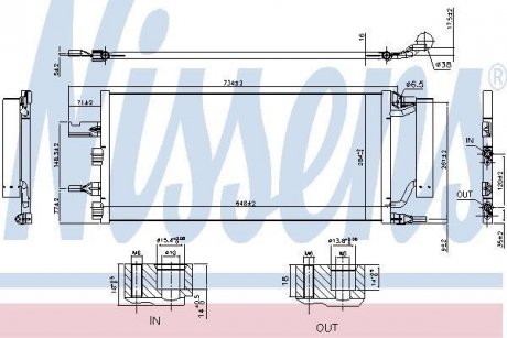 Конденсатор кондиционера BMW X1 F48 (15-) (пр-во) NISSENS 940759 (фото 1)