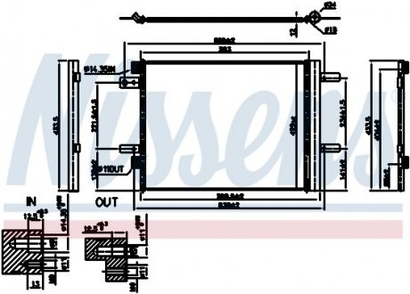 Конденсер NISSENS 941091 (фото 1)