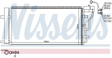 Радiатор кондицiонера NISSENS 941131 (фото 1)