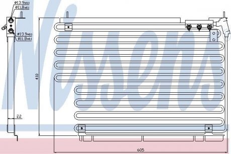 Радiатор кондицiонера NISSENS 94216 (фото 1)